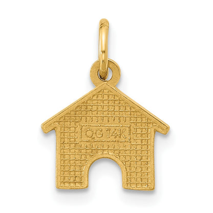 14K Yellow Gold Dog House Charm