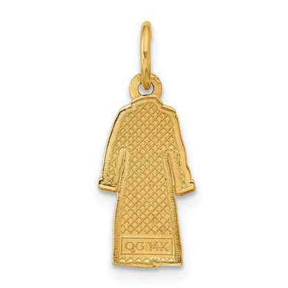 14K Yellow Gold Bathrobe Charm