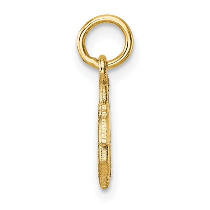 14K Yellow Gold Polished Leaf Pendant