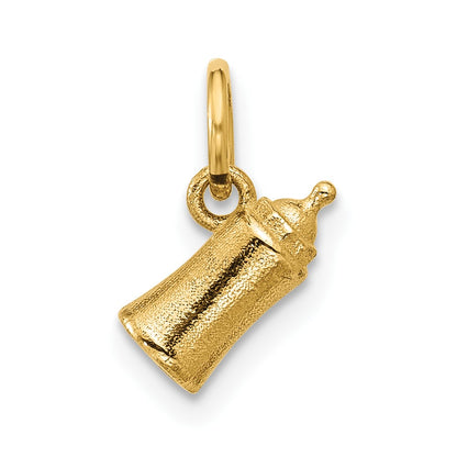 14K Yellow Gold Polished Baby Bottle Pendant