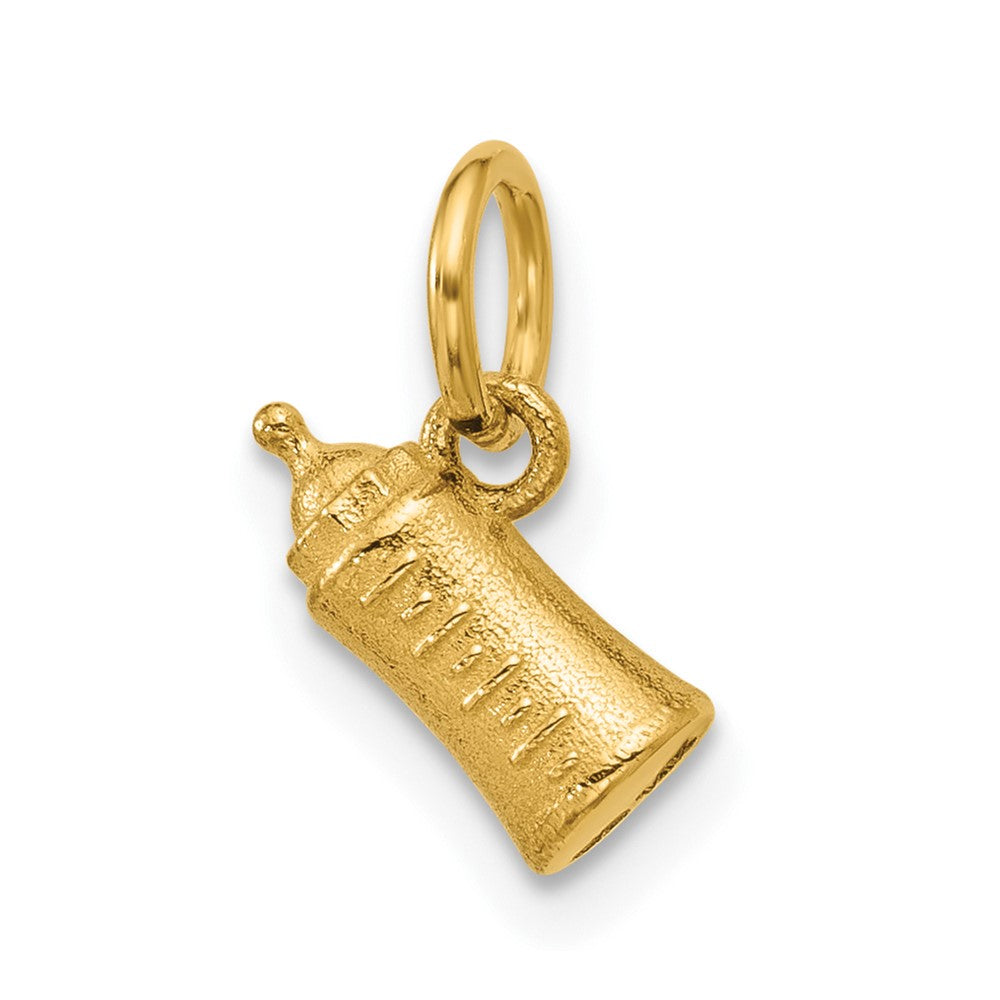 14K Yellow Gold Polished Baby Bottle Pendant