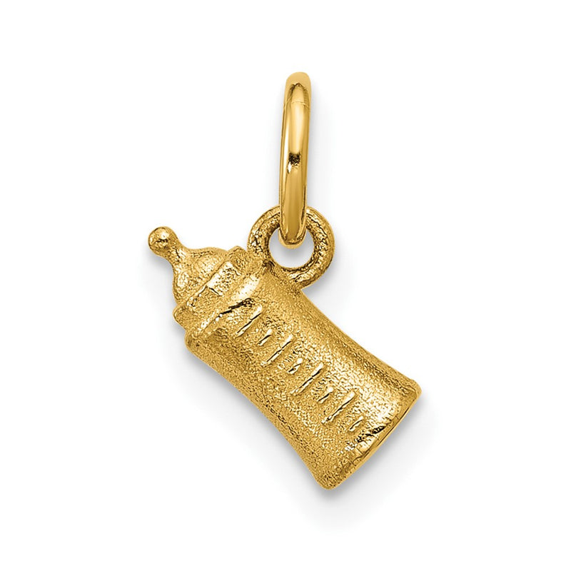 14K Yellow Gold Polished Baby Bottle Pendant