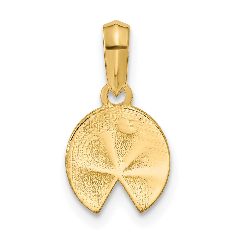 14K Yellow Gold Polished Lily Pad Pendant