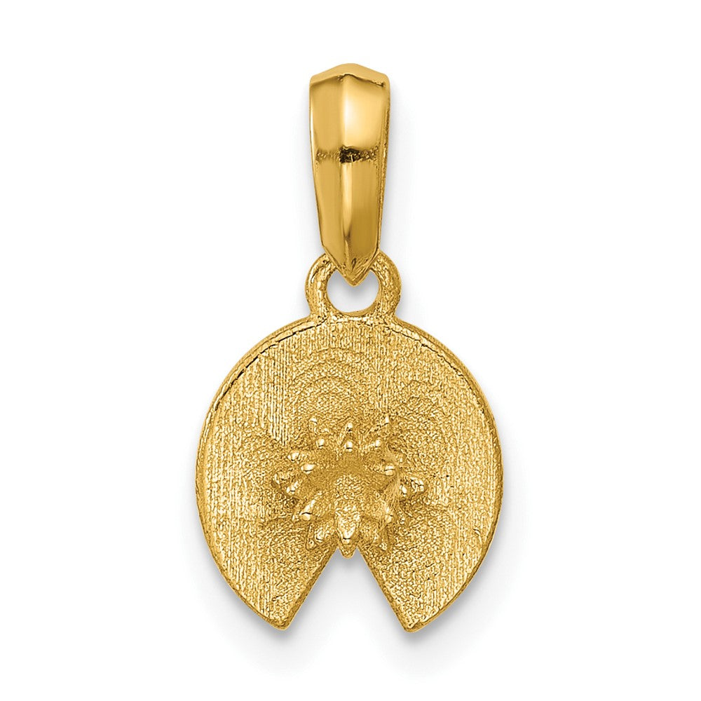 14K Yellow Gold Polished Lily Pad Pendant