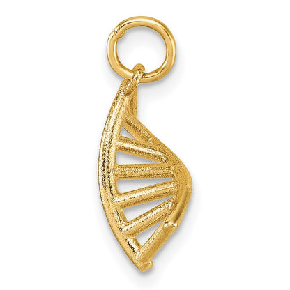 14K Yellow Gold Polished Dna Pendant