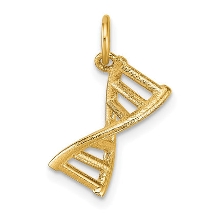 14K Yellow Gold Polished Dna Pendant