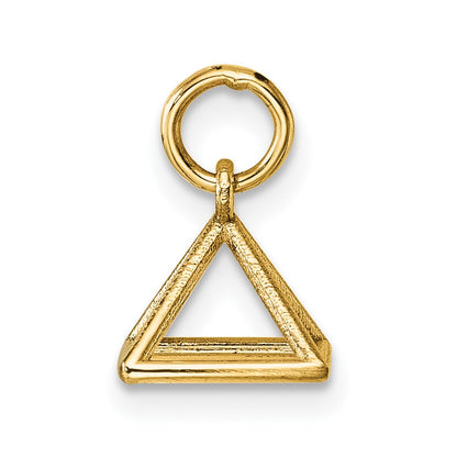 14K Yellow Gold Polished Rectangular Pyramid Shape Pendant
