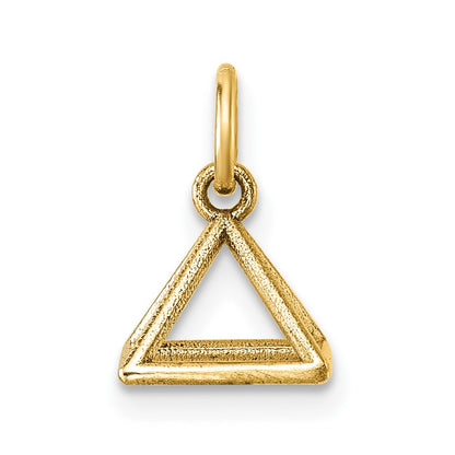14K Yellow Gold Polished Rectangular Pyramid Shape Pendant