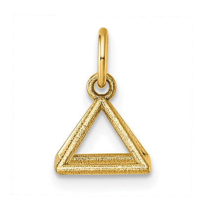 14K Yellow Gold Polished Rectangular Pyramid Shape Pendant