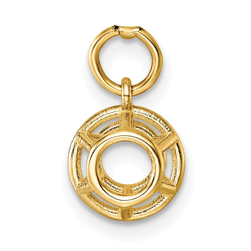 14K Yellow Gold Polished Pentagonal Shape Pendant