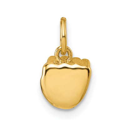14K Yellow Gold American Sign Language Alphabet Fingerspelling Sign S Pendant