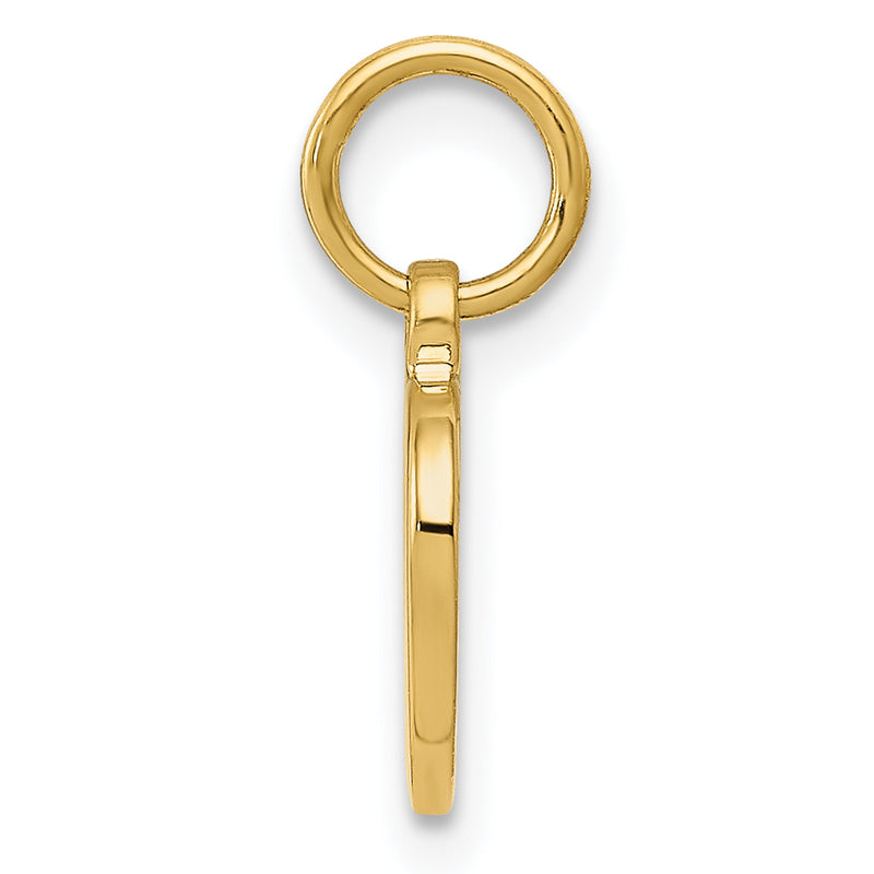 14K Yellow Gold Polished Cut-Out Heart Pendant