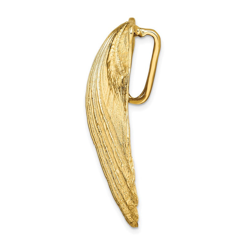 14k Yellow Gold Fits Up To 8mm and 10mm Large Scallop Shell Slide