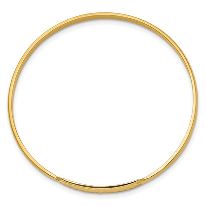 5.5 Inch 14K Slip-On Id Baby Bangle Bracelet