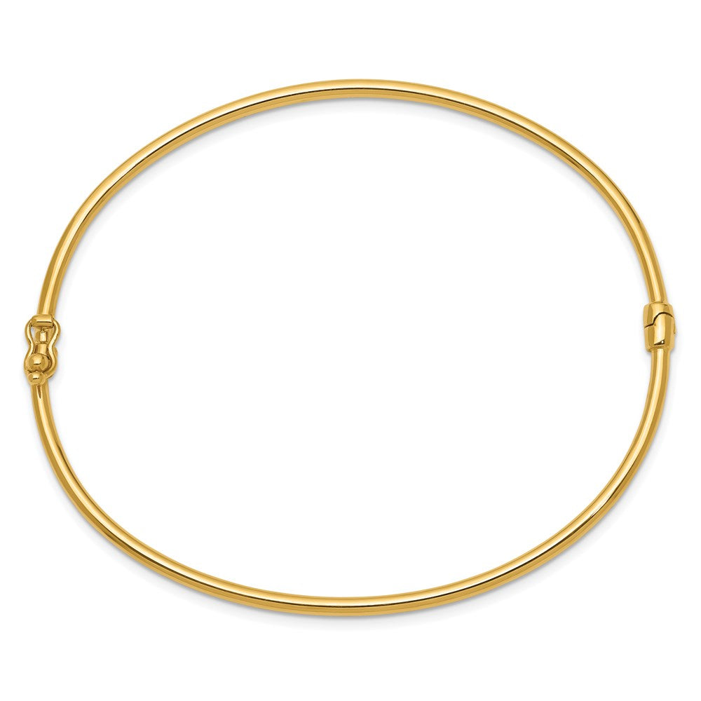 7 Inch 14K Hinged Bangle Bracelet