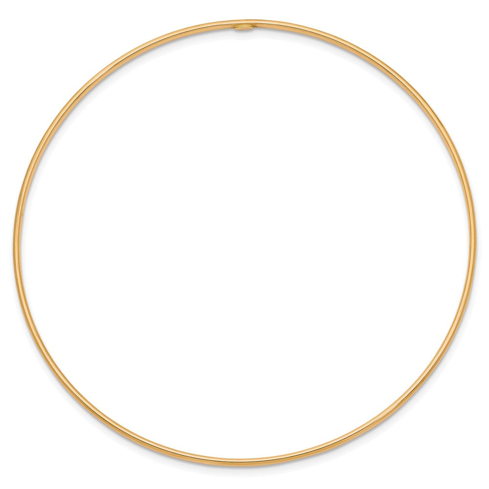 8 Inch 14K 1.5mm Polished Slip-On Bangle Bracelet