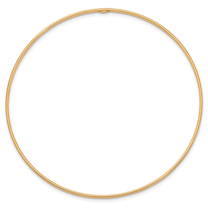 8 Inch 14K 1.5mm Polished Slip-On Bangle Bracelet