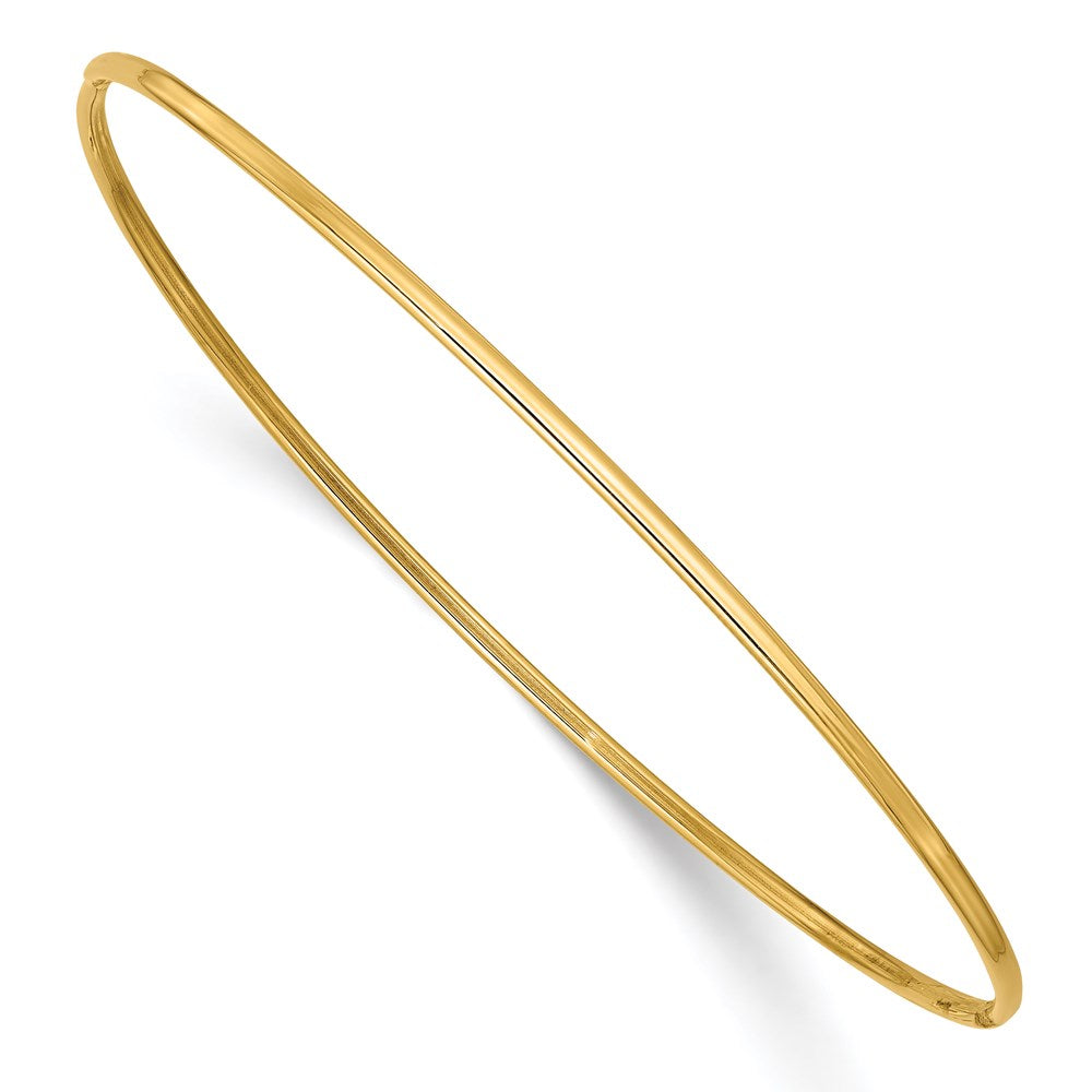 8 Inch 14K 1.5mm Polished Slip-On Bangle Bracelet