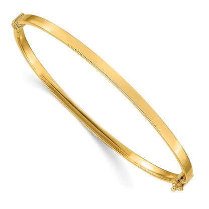 7 Inch 14K Polished Hinged Bangle Bracelet
