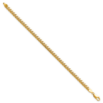 14k 4.3mm Solid Miami Cuban Chain Anklet