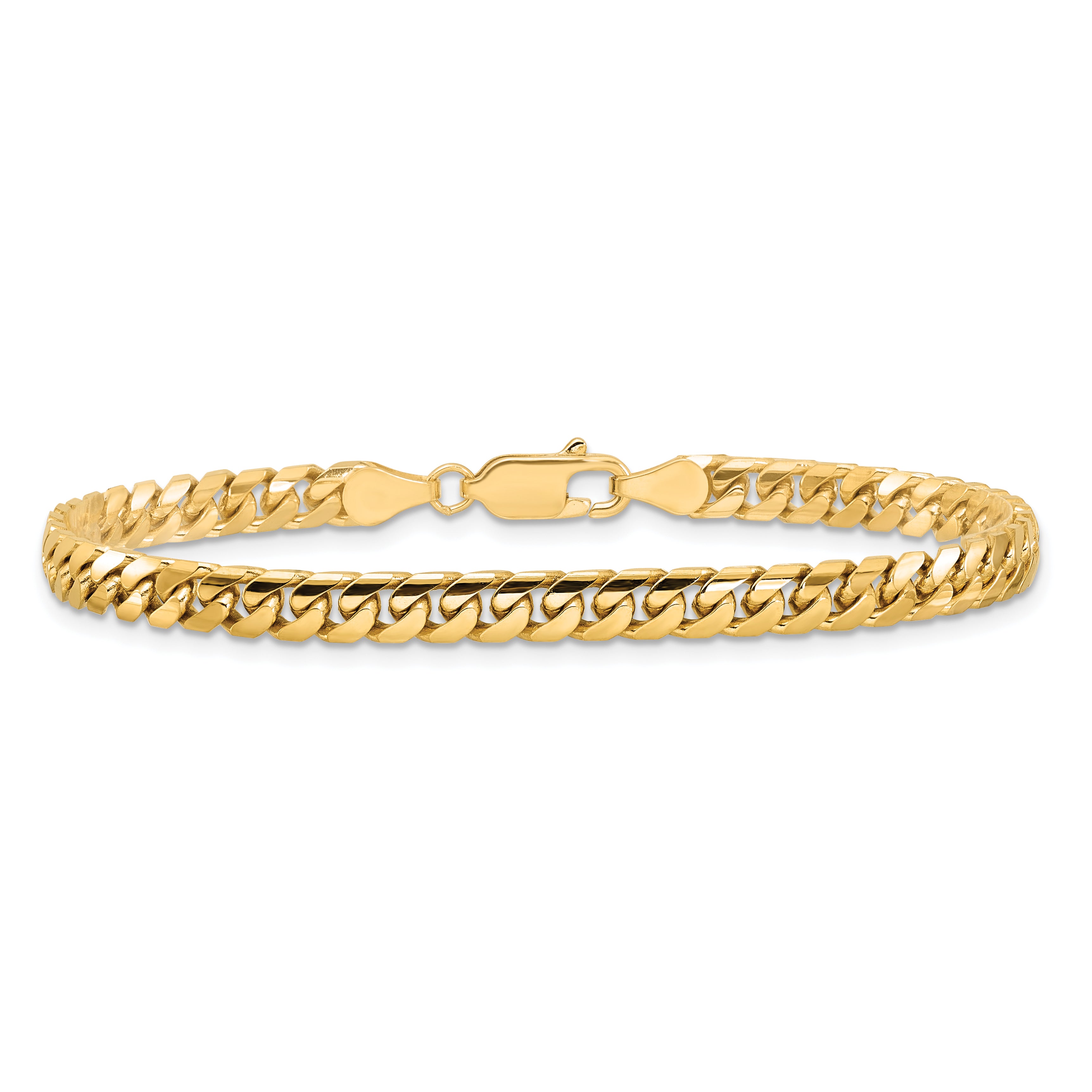 14k 4.3mm Solid Miami Cuban Chain Anklet
