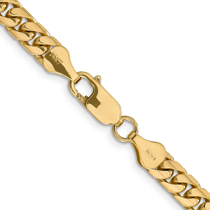14K 18 inch 5.5mm Solid Miami Cuban Link with Lobster Clasp Chain Necklace