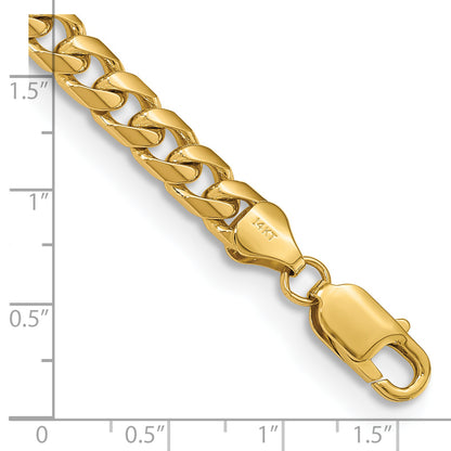 14K Yellow Gold 8 inch 6.25mm Solid Miami Cuban Link with Lobster Clasp Bracelet