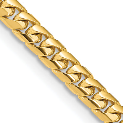 30 Inch 14K 8.5 6.75mm Solid Miami Cuban Link With Lobster Clasp Chain