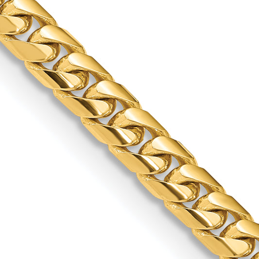 30 Inch 14K 8.5 6.75mm Solid Miami Cuban Link With Lobster Clasp Chain