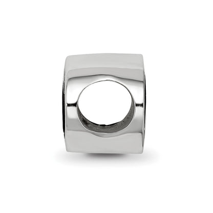 Sterling Silver Logoart Delta Gama Oval Greek Letters Bead