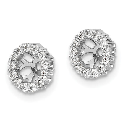 14k White Gold 1/4 Ct. Lab Grown Diamond VS/SI+ G+ for 4.25 mm Earring Jacket
