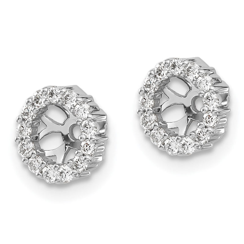 14k White Gold 1/4 Ct. Lab Grown Diamond VS/SI+ G+ for 4.25 mm Earring Jacket