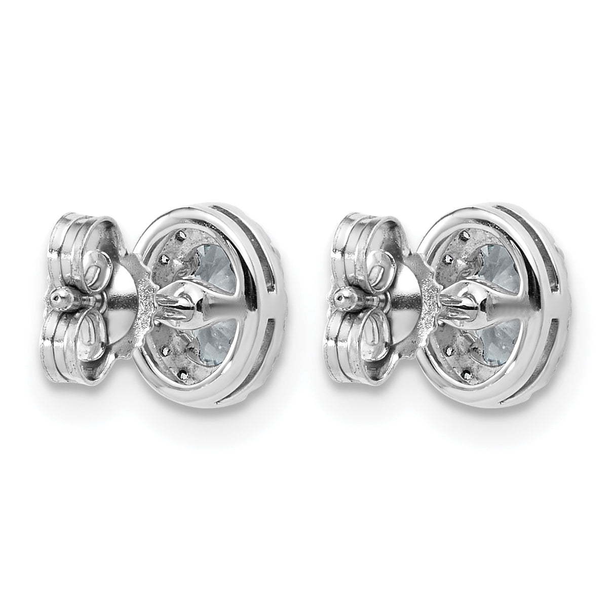 14k White Gold 5/8 Ct. Lab Grown Diamond VS/SI+ G+ Oval Halo Earrings