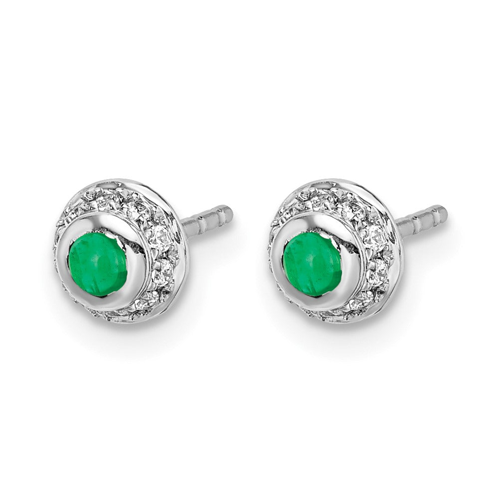 14k-white-gold-real-diamond-and-cabochon-emerald-earrings-em4030-em-010-wa
