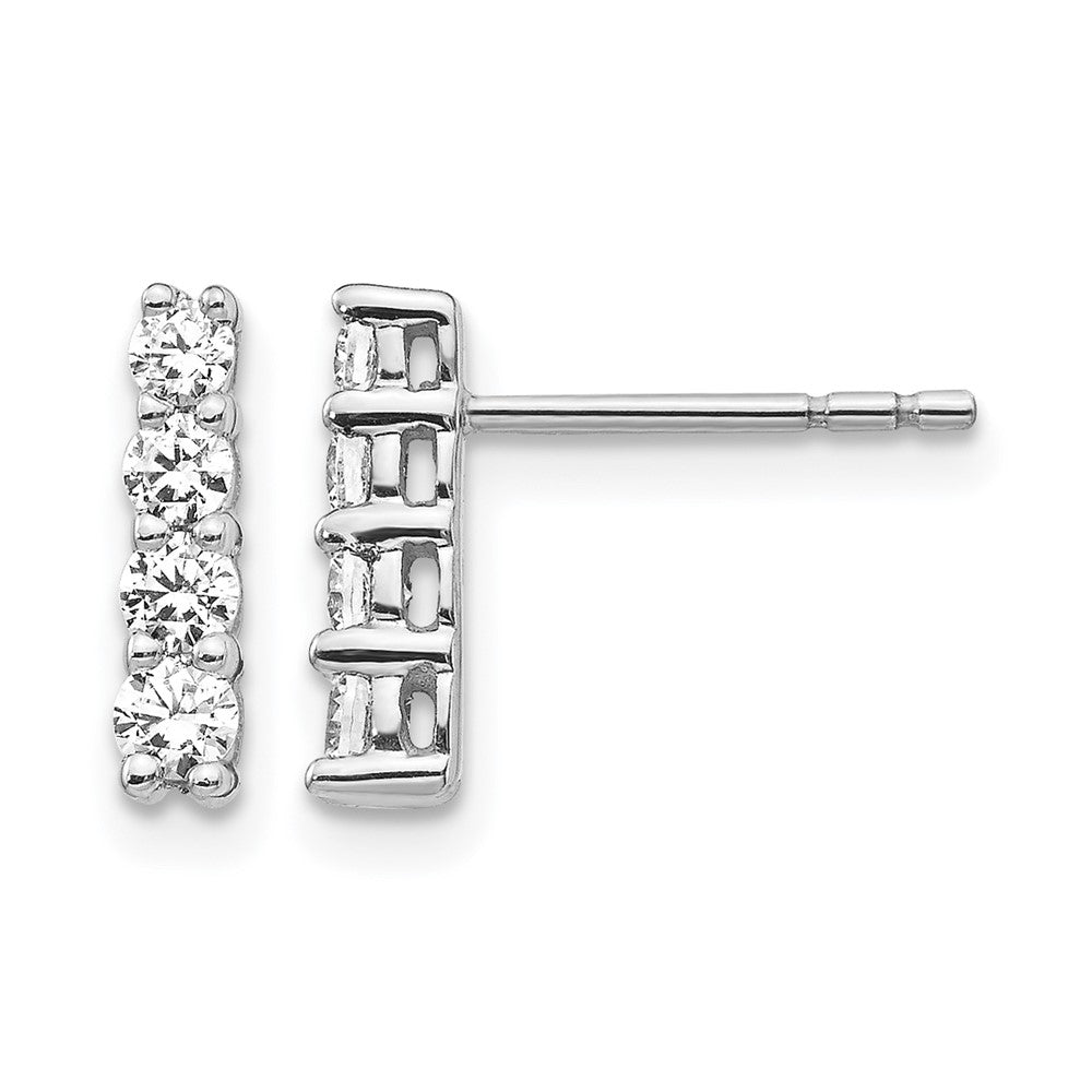 14K White Gold Lab Grown Diamond VS/SI+ G+ Earrings