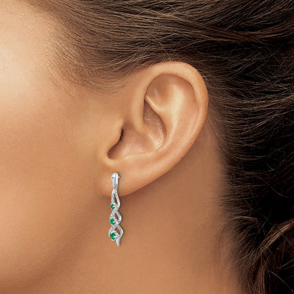 14k-white-gold-real-diamond-and-emerald-post-dangle-earrings-em5599-em-013-wa