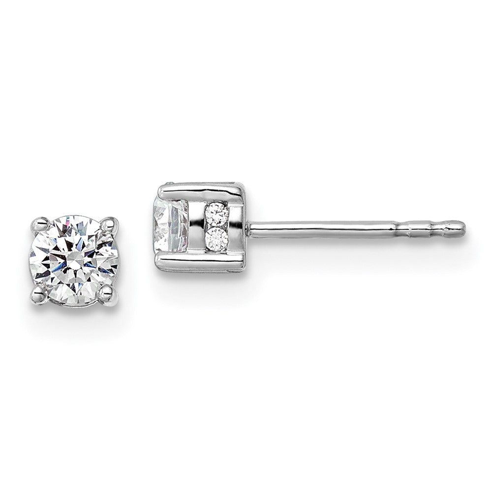 14k Yellow Gold 1/2 Ct. Lab Grown Diamond VS/SI+ G+ Complete Stud Post Earrings