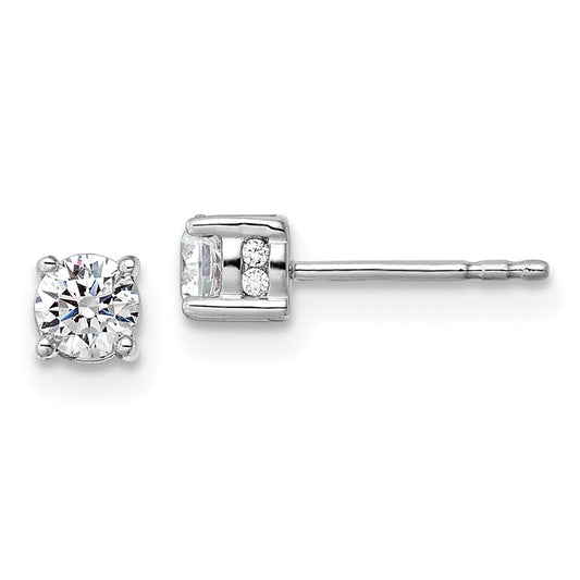 14k Yellow Gold 1/2 Ct. Lab Grown Diamond VS/SI+ G+ Complete Stud Post Earrings