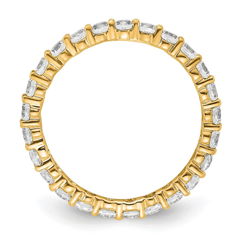 1.0ct Natural Diamond Wedding Ring Womens Stackable Eternity Band 14k Yellow Gold