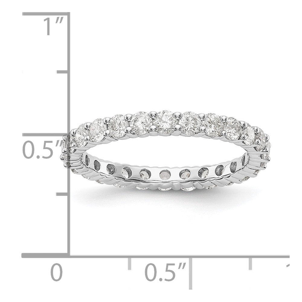 1.50 Ct. Natural Diamond Womens Eternity Wedding Band Ring in 14k White Gold