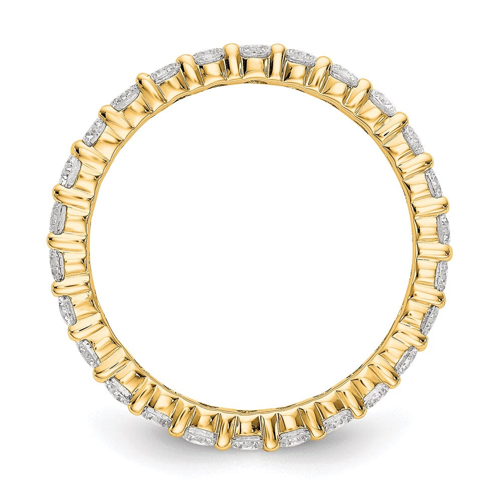 1.50 Ct. Natural Diamond Womens Eternity Wedding Band Ring in 14k Yellow Gold