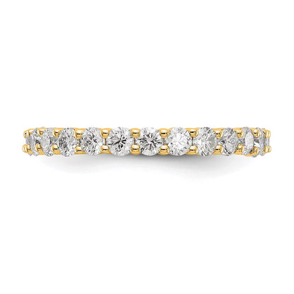1.50 Ct. Natural Diamond Womens Eternity Wedding Band Ring in 14k Yellow Gold