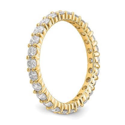 1.50 Ct. Natural Diamond Womens Eternity Wedding Band Ring in 14k Yellow Gold