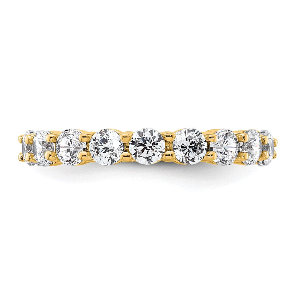 2.0 Ct. Natural Diamond Womens Eternity Anniversary Wedding Band Ring in 14k Yellow Gold