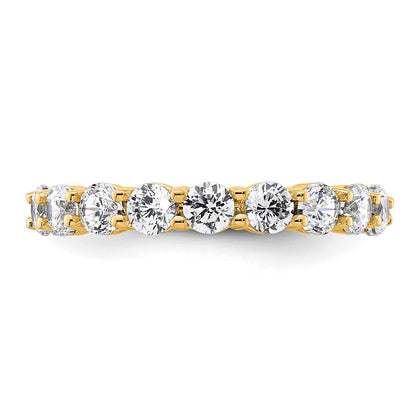 2.0 Ct. Natural Diamond Womens Eternity Anniversary Wedding Band Ring in 14k Yellow Gold