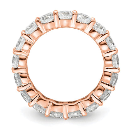 3.0 Ct. Natural Diamond Womens Eternity Anniversary Wedding Band Ring in 14k Rose Pink Gold