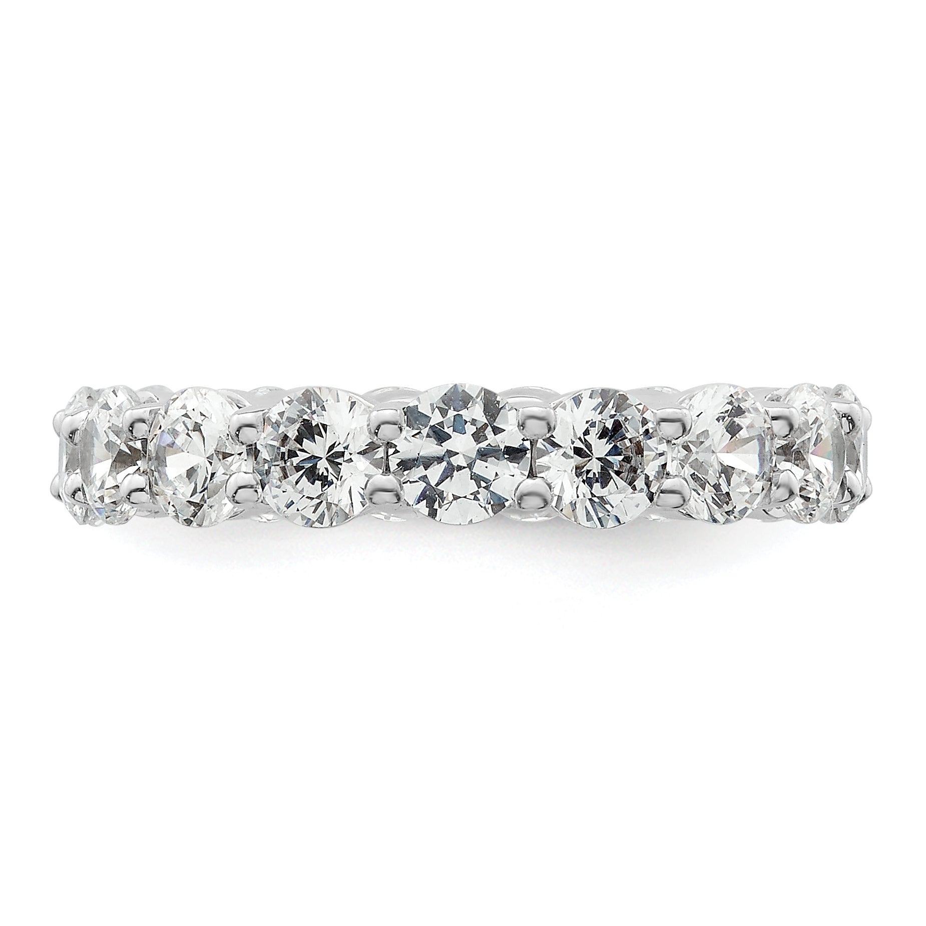 3.0 Ct. Natural Diamond Womens Eternity Anniversary Wedding Band Ring in 14k White Gold