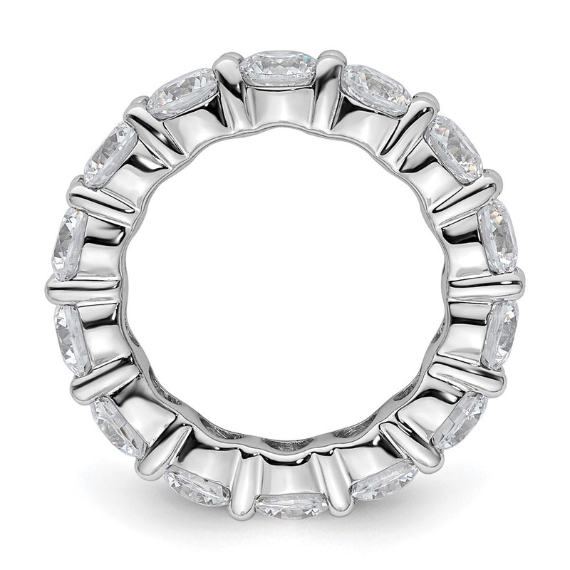 4.0 Ct. Natural Diamond Womens Eternity Anniversary Wedding Band Ring in 14k White Gold