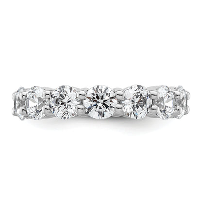 4.0 Ct. Natural Diamond Womens Eternity Anniversary Wedding Band Ring in 14k White Gold