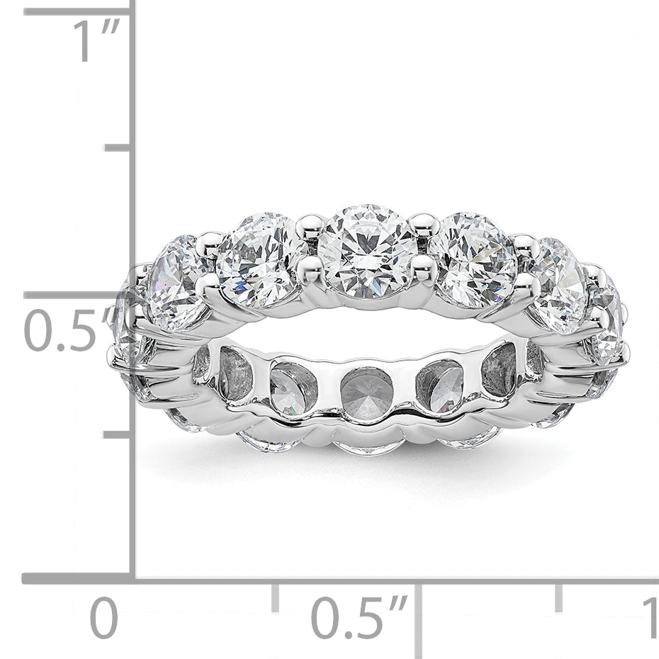 4.0 Ct. Natural Diamond Womens Eternity Anniversary Wedding Band Ring in 14k White Gold